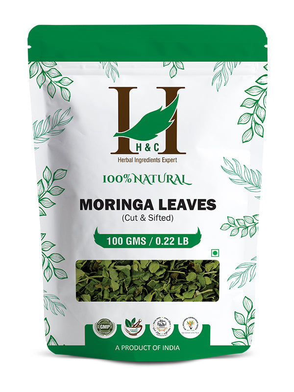 Moringa Leaves Cut & Sifted - 100gm | Herbal Tea Ingredient