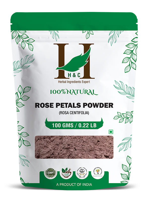 Natural Rose Petals Powder / Rosa Centifolia - 100gm