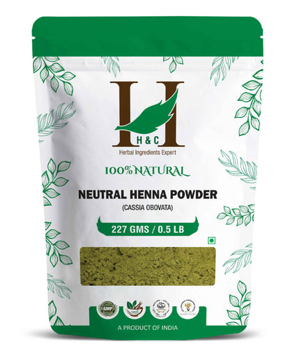 H&C Natural Neutral Henna Powder / Cassia Obovata - 227grams