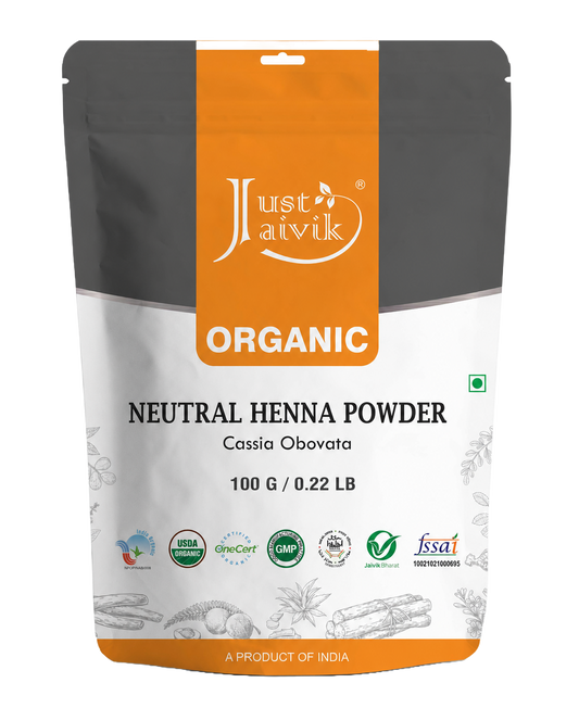 Just Jaivik Organic Neutral Henna Powder - 100gm