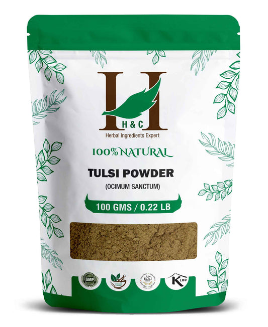 H&C Natural Tulsi Powder 100gm - Immunity & Stress Relief