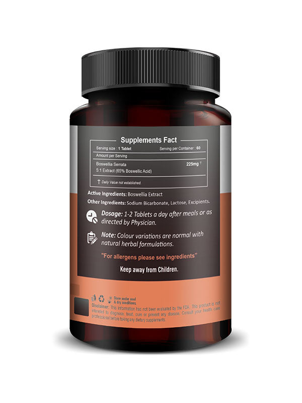 Boswellia Extract Quick Dissolving Tablets - 60 count