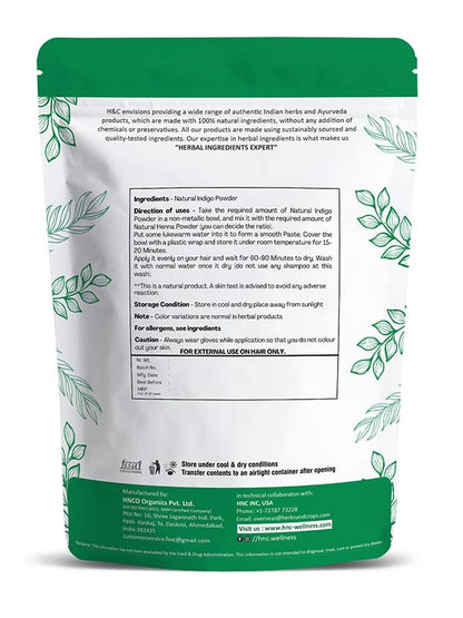 Natural Indigo Powder / Indigofera Tinctoria - 100gm