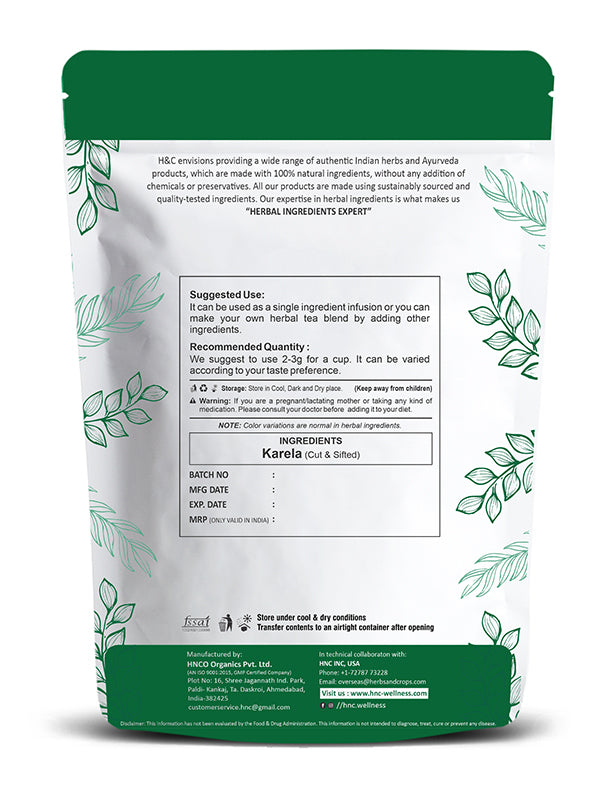 Karela Cut & Sifted - 100 gm | Herbal Tea Ingredient