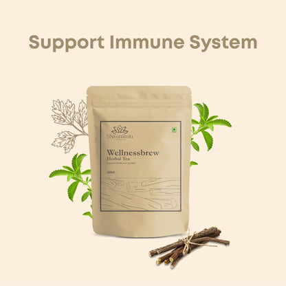 Wellnessbrew Herbal Tea - 100 gm By Shivamastu Ayurveda