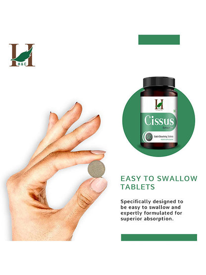 H&C Cissus Extract Quick Dissolving Tablets - 60 count